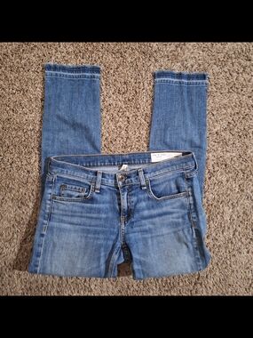 Rag & Bone Dre Capri Slim Boyfriend Jeans Livingston Wash, Size 26